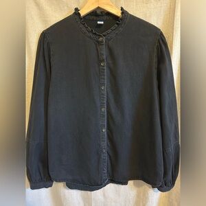 Old Navy Women’s Button-down Jacket | Black | Size: Large